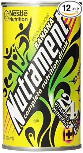 Nutrament Energy and Fitness Drink Banana 12 Ounce Cans (Pack of 12) by Nutrament