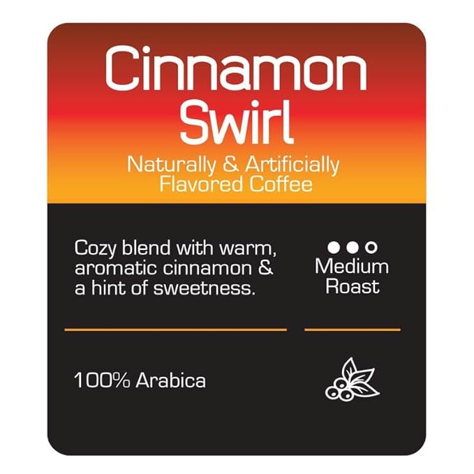 Roast Ridge Single Serve Coffee Pods for K-Cup Brewers Medium Roast Cinnamon Swirl 60 Count