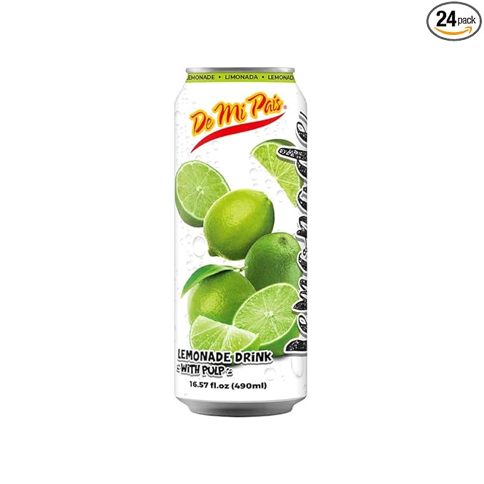 De Mi Pais Lemonade Drink with Pulp 16oz / Bebida de Limonada con Pulpa 16oz (24)