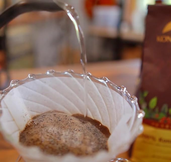 KONA EARTH 100% Kona Peaberry Coffee Medium Roast Whole Bean 1 lb (16oz) Farm-Direct Authentic Hawaiian Kona Coffee beans from Hawaii’s Big Island Micro-Batch-Roasted