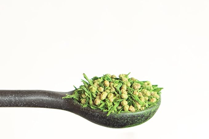 Breakaway Matcha: Genmaicha Green Tea With Toasted Brown Rice &amp Matcha - Green Kokoro - Low Caffiene - 100g (20 Servings) - Made in Japan