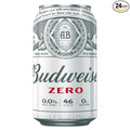 [Pack of 24] Bud Full Flavored Zero Alcohol Brew 0.00 ALC NA Non-Alcoholic Beer 50 Cal Zero Sugar Cans 12 Fl Oz (Pack of 24)
