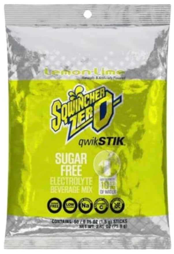 Sqwiincher Zero Qwik Stik Electrolyte Powder Hydration Drink Mix Multi Flavors - 0.05 0z Packet - (500 Pack Assorted Flavors)