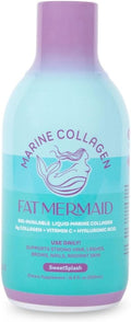 Bioavailable Liquid Marine Collagen Peptides Drink- Hyaluronic Acid &amp VIT C - Reduces Wrinkles - Thick Hair Lashes Brows Nails - No Gluten Dairy Nut Soy - Unflavored Sweet 16.9 oz