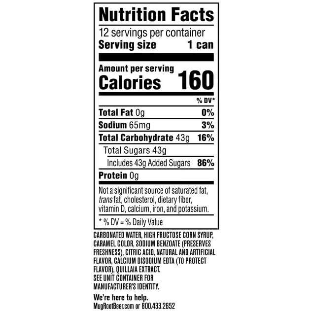 B4Y-Mug Root beer Soda 20 oz Bottles (24)