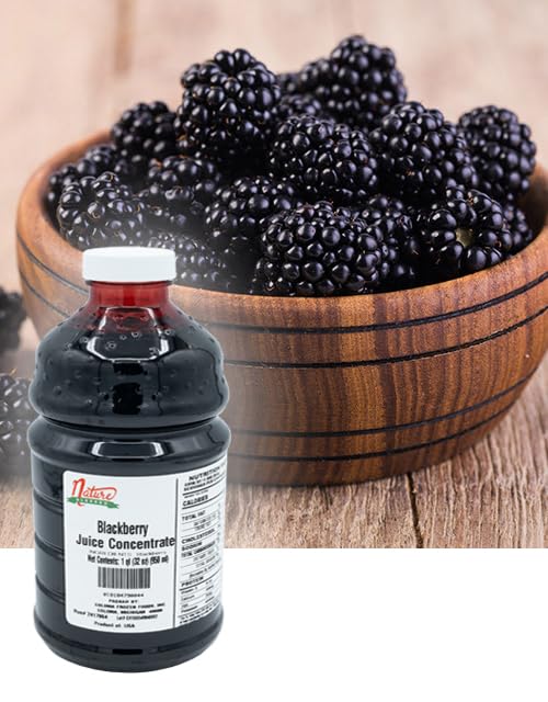Nature Blessed 100% Blackberry Juice Concentrate - 2 Quarts (2/32 fl oz bottles) Applications: Excellent for Home Wine Making Home Brewing Distilling Ale Smoothies Making Jelly