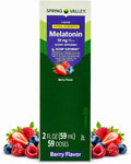 Liquid Melatonin Sleep Support Dietary Supplement 10 mg per Serving Liquid Drops with Dropper 2 fl oz
