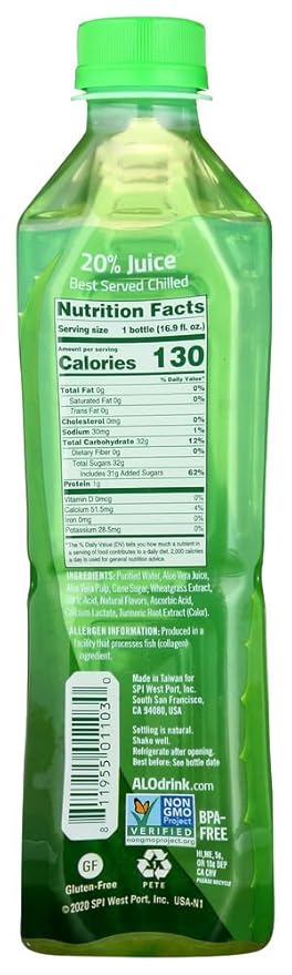Alo Wheatgrass Awaken 16.9 Oz (Pack of 12)