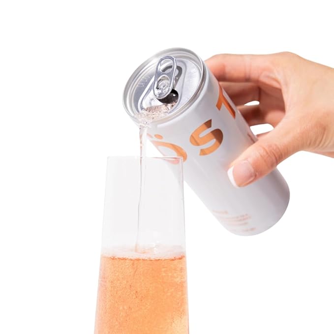 TÖST Rosé Cans All-Natural Non-Alcoholic Sparkling Beverage 250 ML - 12 pack