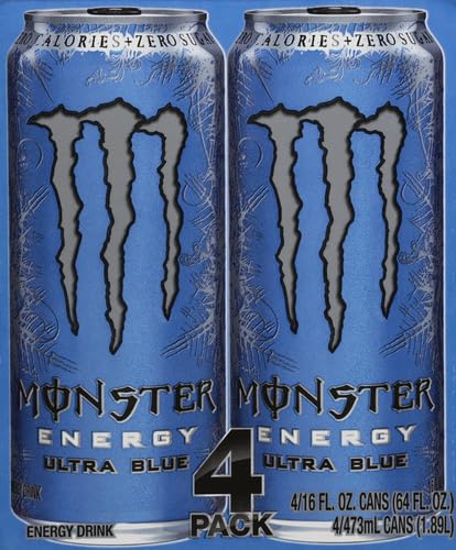 Monster Energy Ultra Blue 16 fl oz 4 Pack