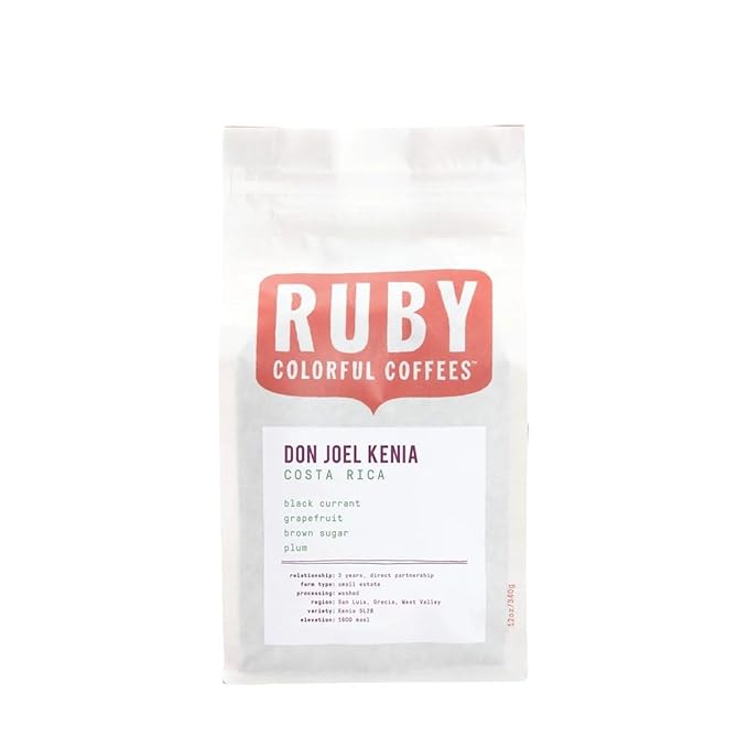 Costa Rica Don Joel Kenia - Roasted by Ruby Coffee Roasters - Freshly Ground Coffee - 12 Ounce Bag
