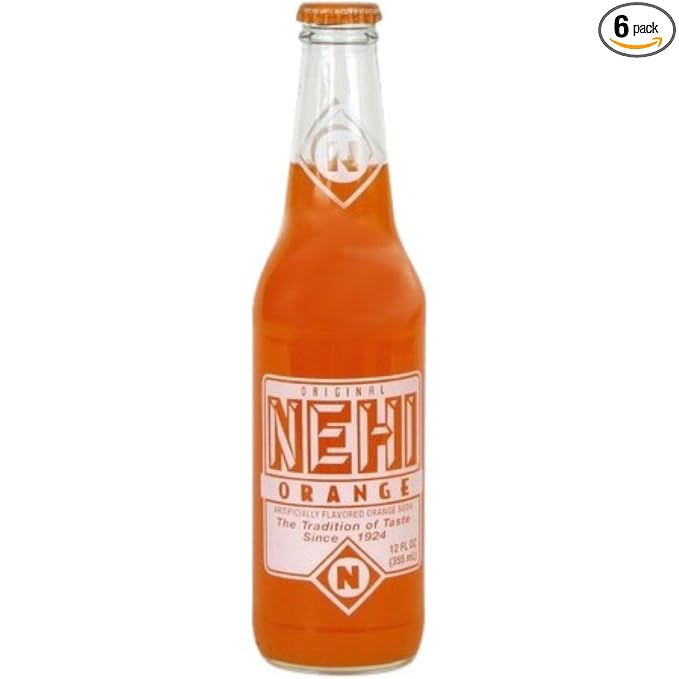 Nehi Orange Soda 12 Ounce (6 Glass Bottles)