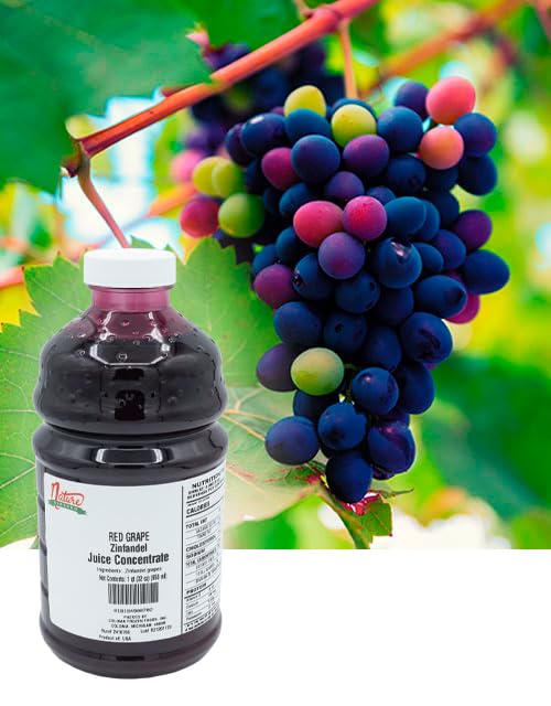 Nature Blessed 100% Pure Zinfandel Red Grape Juice Concentrate - 1 Quart (1/32 fl oz bottle) Applications: Home Wine Making Brewing Distilling Smoothies Mead