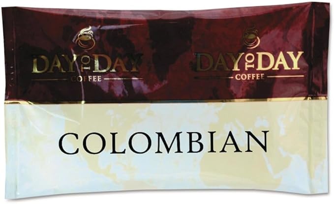 Day to Day 23001 100% Pure Coffee Colombian Blend 1.5 oz Pack 42 Packs/Carton