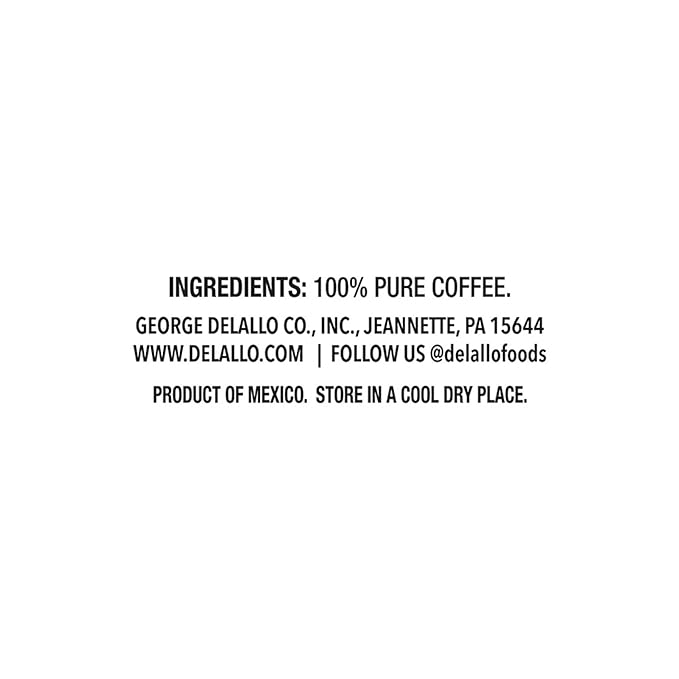DeLallo Instant Espresso Powder For Baking and Drinks100% Dark Roast Coffee Naturally Caffeinated Kosher Vegan Non-GMO Peanut Free 1.94 oz Jar (3 Pack)