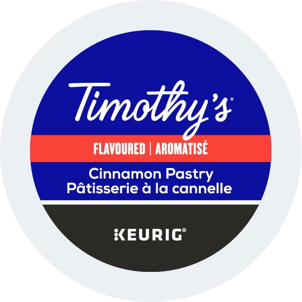 Timothy's World Coffee Cinnamon Pastry K-Cup Portion Pack for Keurig K-Cup Brewers 24-Count (Pack of 2)