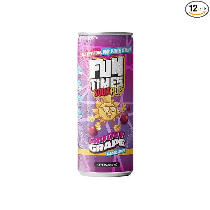 Fun Times Soda Pop (12 Pack Classic Grape)