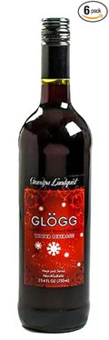 Grandpa Lundquist Glogg Winter Beverage 25.4Floz Bottles (Original Glogg Winter Beverage) (6 pack)