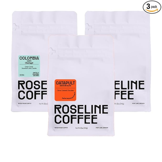 Bean Box Sampler - Roasted by Roseline 3-Pack Whole Bean Gourmet Coffee