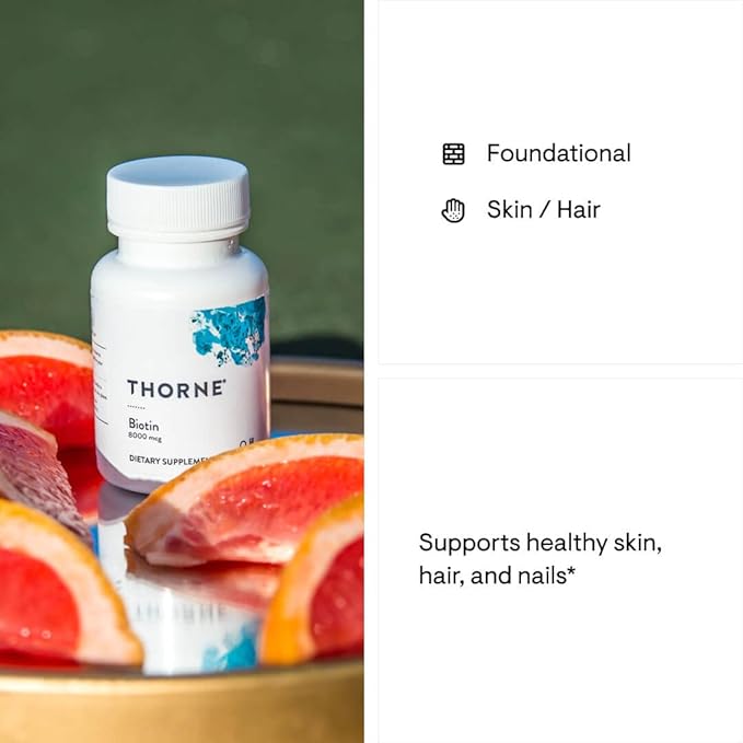 THORNE - Collagen Plus and Biotin 8 Bundle for Radiant Skin Hair and Nails - 30 Servings
