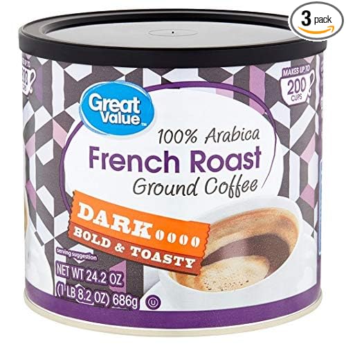 French Roast Ground Coffee Dark Roast 24.2 ozPack of 3