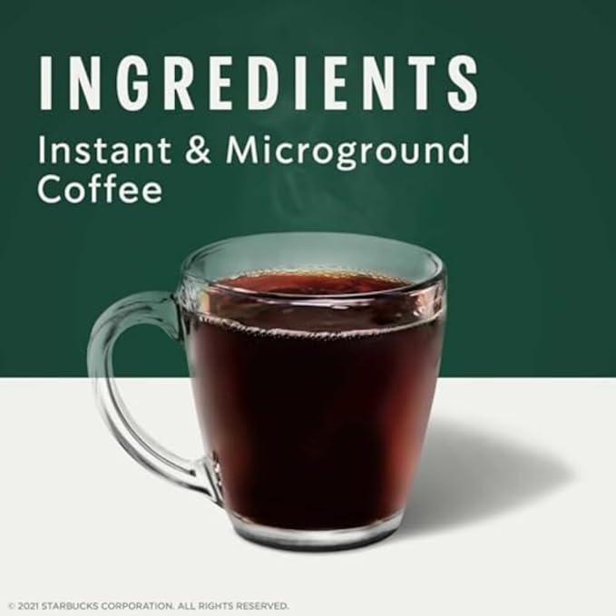 Starbucks VIA Instant Coffee Dark Roast Coffee Italian Roast 100% Arabica Single-Serve 1 Box (50 Packets)