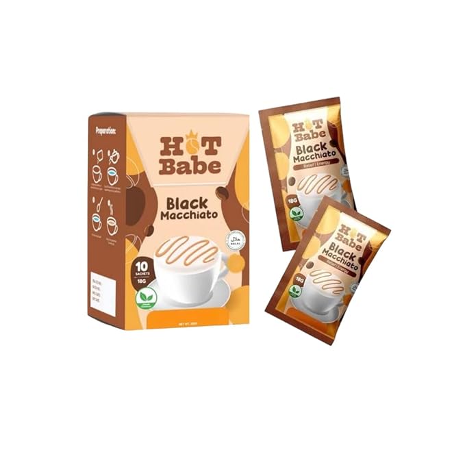 Hot Babe Black Coffee Mix by Kiray Celis (1 Pack Black Macchiato)
