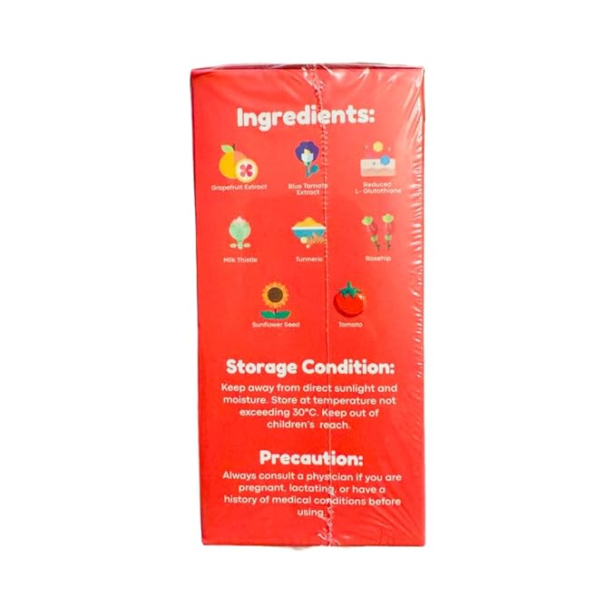 Hello Bloom Glow Reduced L-Glutathione Powder Juice Drink (10 Sachets x 18g Grapefruit)