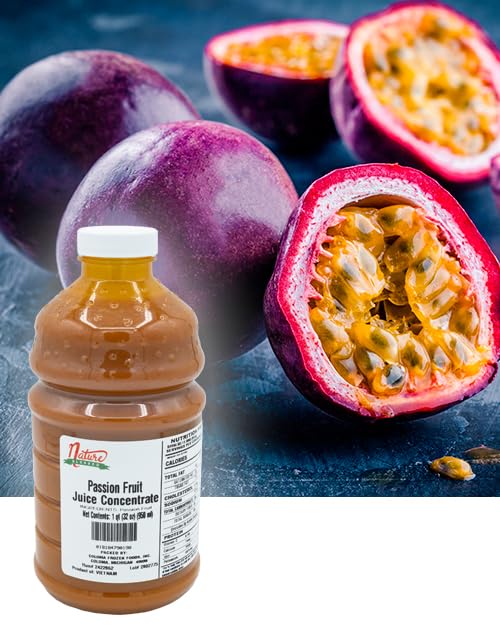 Nature Blessed 100% Passion Fruit Juice Concentrate - 2 Quarts (2/32 fl oz bottles) Applications: Excellent for Home Wine Making Home Brewing Distilling Ale Smoothies Making Jelly
