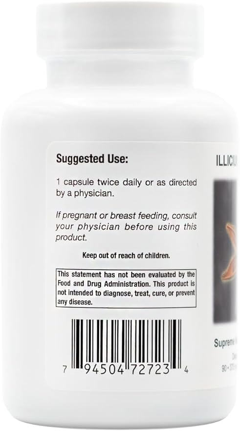 Supreme Nutrition Illicium 90 Pure Star Anise Vegetarian Capsules