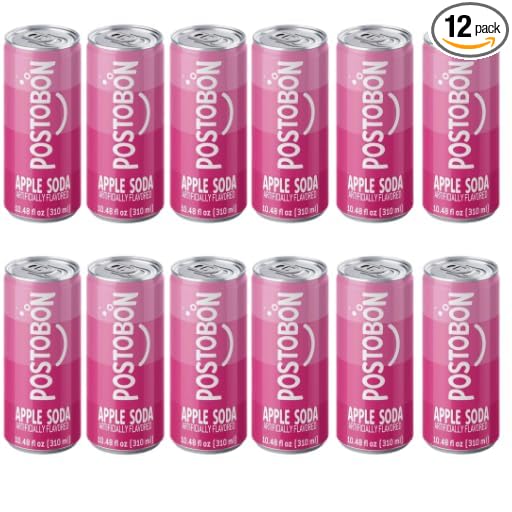 Gaseosa Manzana Postobón – 12 Pack (10.5fl oz Each Can) – Colombian Apple-Flavored Soda – Imported from Colombia