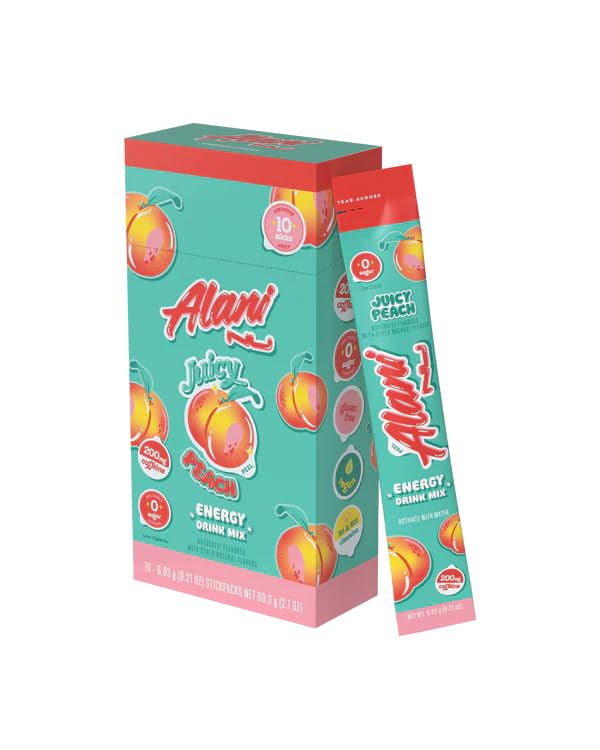 Alani Energy Drinks Mix Variety Pack (Pack of 30) | Pink Slush Orange Kiss &amp Juicy Peach | Sugar-Free Low-Calorie Energy Boost Drink | Product delivered exactly as depicted in the images