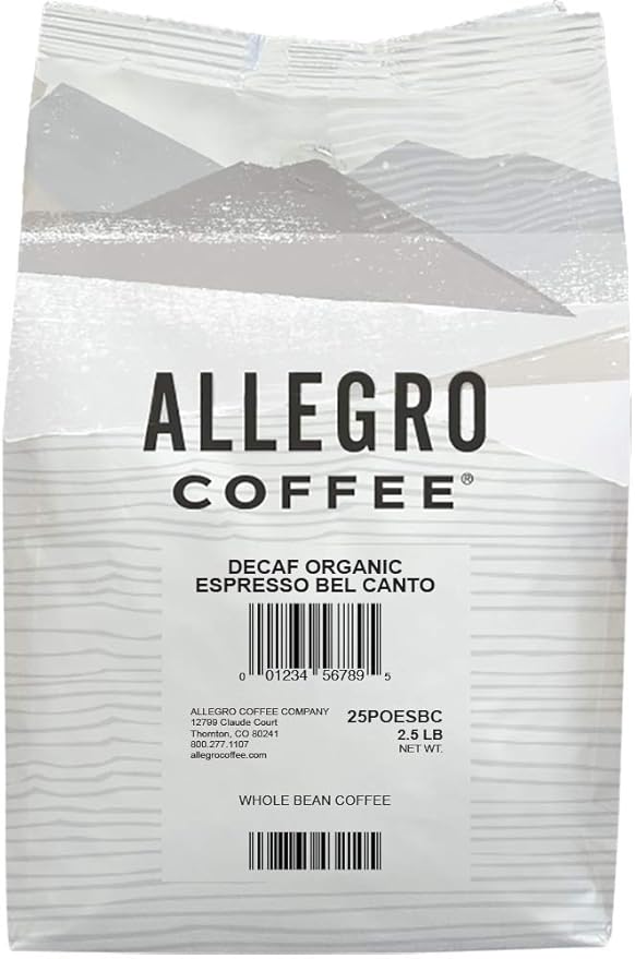 Allegro Coffee Coffee Espresso Bel Canto Decaf