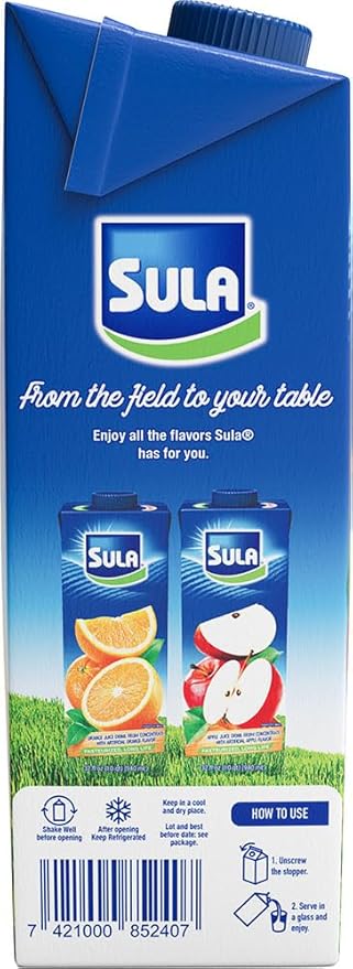 Sula Fruit Punch Juice - 12 pack 32 Fl oz (940 ml)