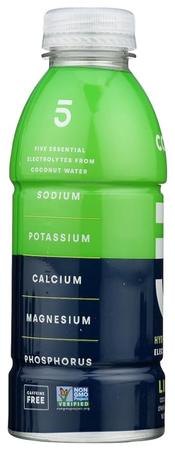 Coco5 All Natural Coconut Water Limon 12 Count by Coco5