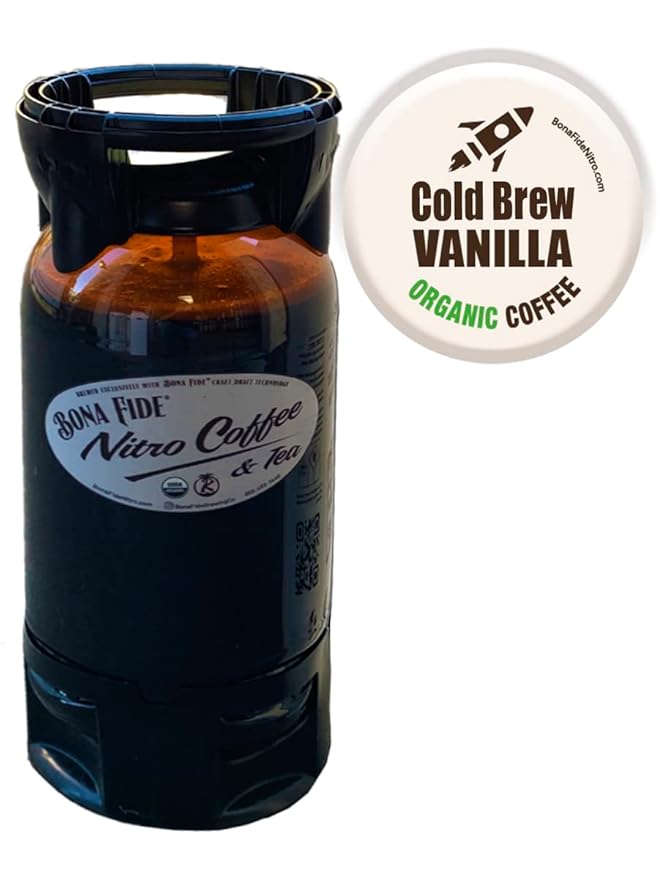 Cold Brew Vanilla Coffee Organic PET Keg 5 Gal Draft Coffee In Keg Still/Flat