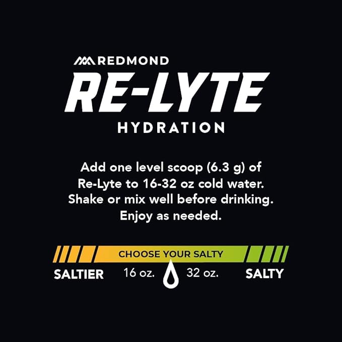 REDMOND Re-Lyte Hydration Electrolyte Powder Mix (Unflavored)