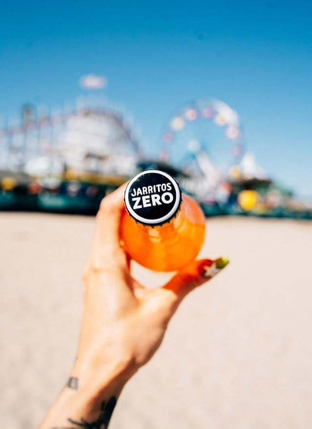 Iarritos Zero Sugar Mandarin Soda Mexican-Style Soda 12.5 fl oz Glass Bottles Natural Mandarin Flavor Low Calorie No Artificial Sweeteners 12-Pack