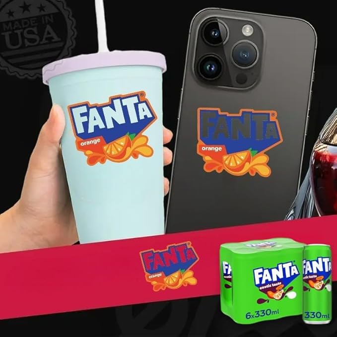 Fanta Soft Drink Exotic Flavor (Passion fruit Peach Orange) From Denmark 330ml Each Can (Case of 24)