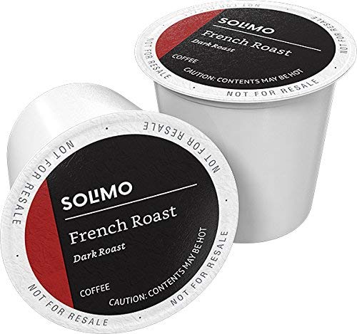 Amazon Brand - Solimo Dark Roast and Decaf Light Roast Coffee Pods Compatible with Keurig 2.0 K-Cup Brewers