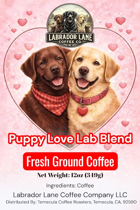 Puppy Love Lab Blend - Small Batch Premium Flavored Coffee - 12oz