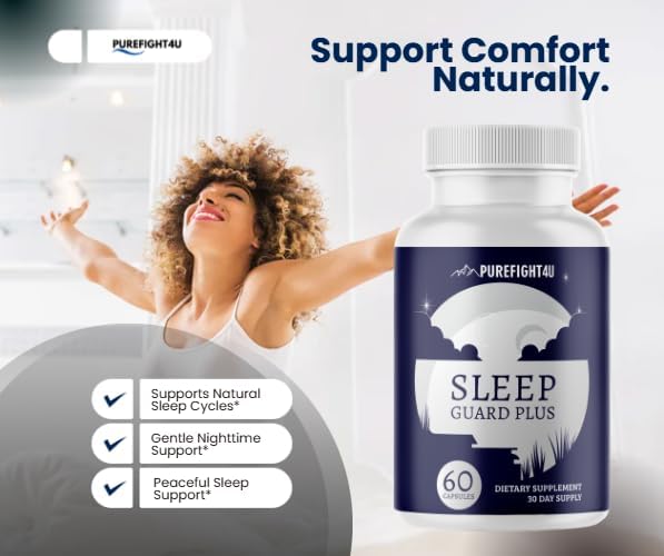 Sleep Guard Plus Promotes Relaxation &amp Restful Sleep Natural Sleep Support Supplement | Dietary Supplement - 2 Bottles