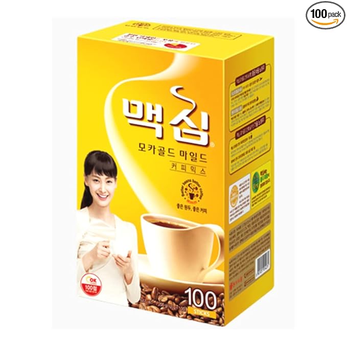 Maxim Mocha Coffee Mix Instant 100 Pcs Stick Instant Korean