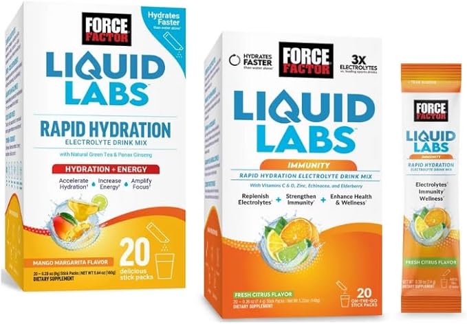 Hydration &amp Skin Boost is Your New Friends for Spring and Summer time QR Code + Combo Packs with (Mango &amp Fresh Citrus (20 Packs Each))