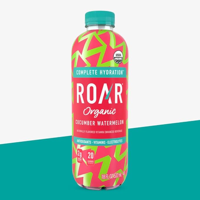 Roar Sparkling Water Variety Pack – 12 Pack 532ml Bottles – Dragon Fruit Punch Strawberry Lemonade &amp Mango Clementine – Zero Sugar Naturally Flavored Refreshing Carbonated Beverage