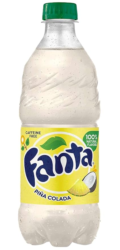Fanta Orange Soda Berry Grape Strawberry Pina Colada Pineapple Variety Pack 20 Oz Bottles (Pack of 8 Total of 160 Oz) 20 Fl Oz (Pack of 8)