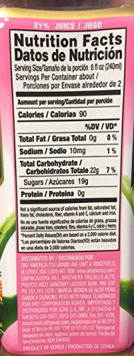 Aloe Vera King (Peach Flavor) 16.9fl Oz (Pack of 10)