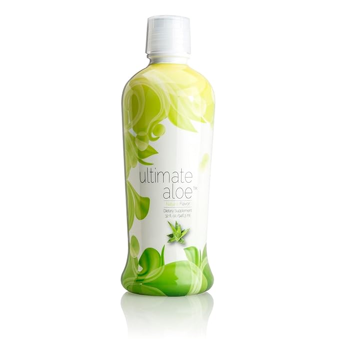 Ultimate Aloe™ Juice – Inner Leaf Aloe Vera for Digestive &amp Nutrient Absorption Support Vegetarian Gluten-Free Drinkable Supplement Single Bottle Natural Flavor