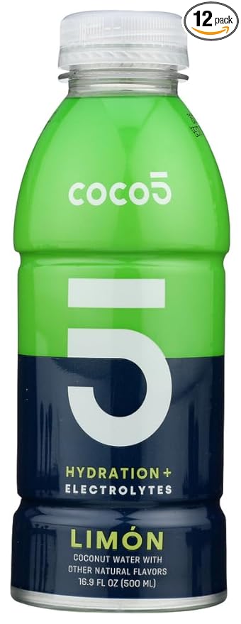 Coco5 All Natural Coconut Water Limon 12 Count by Coco5