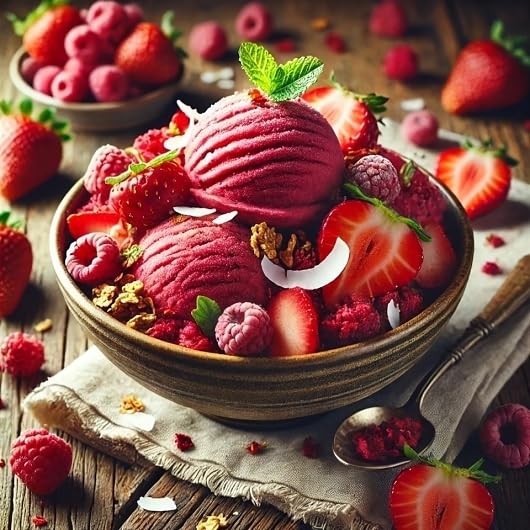 Acai Roots Premium Strawberry Sorbet 3 Gallon